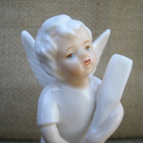 Vintage May Birthday Boy Angel Figurine - Picture 9 of 16